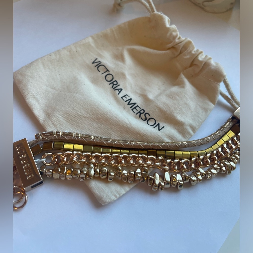 Victoria Emerson Gold Stacked Bracelet